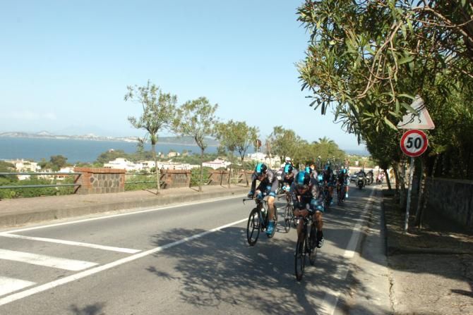 Winner of the time trial Team Sky