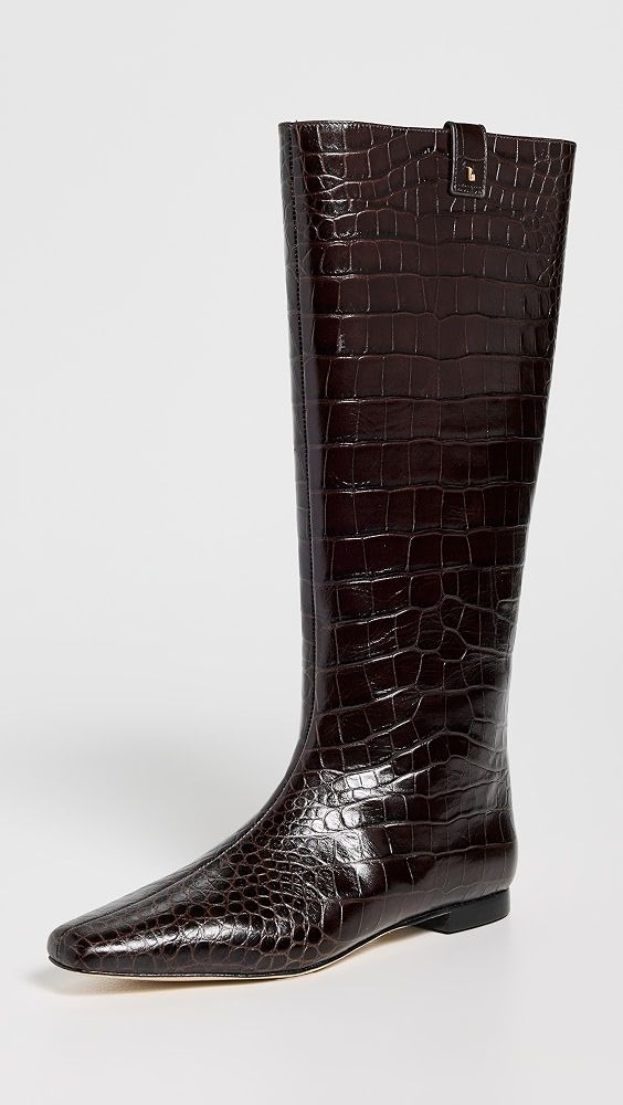 Alexis Flat Boots - Dark