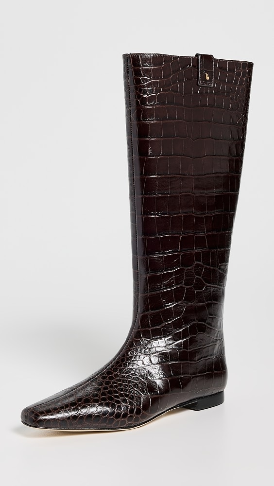 Alexis Flat Boots - Dark