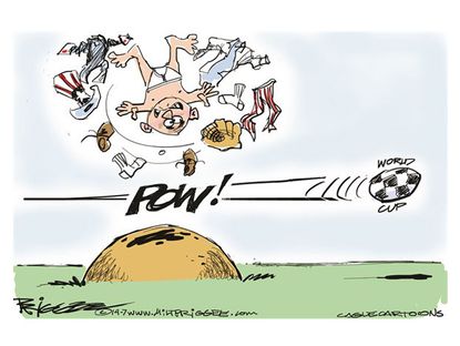 Editorial cartoon World Cup fever