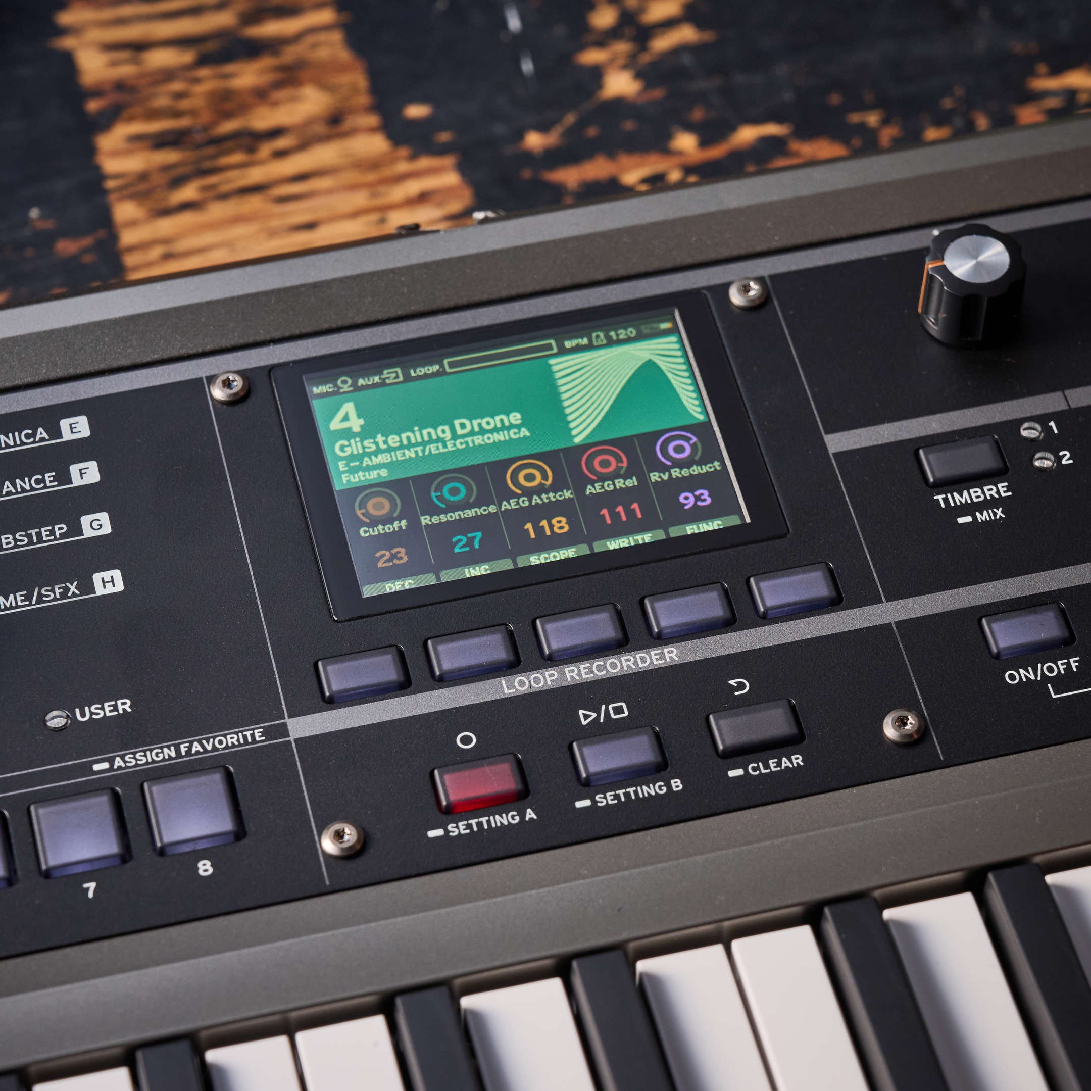 Korg MicroKorg 2 screen