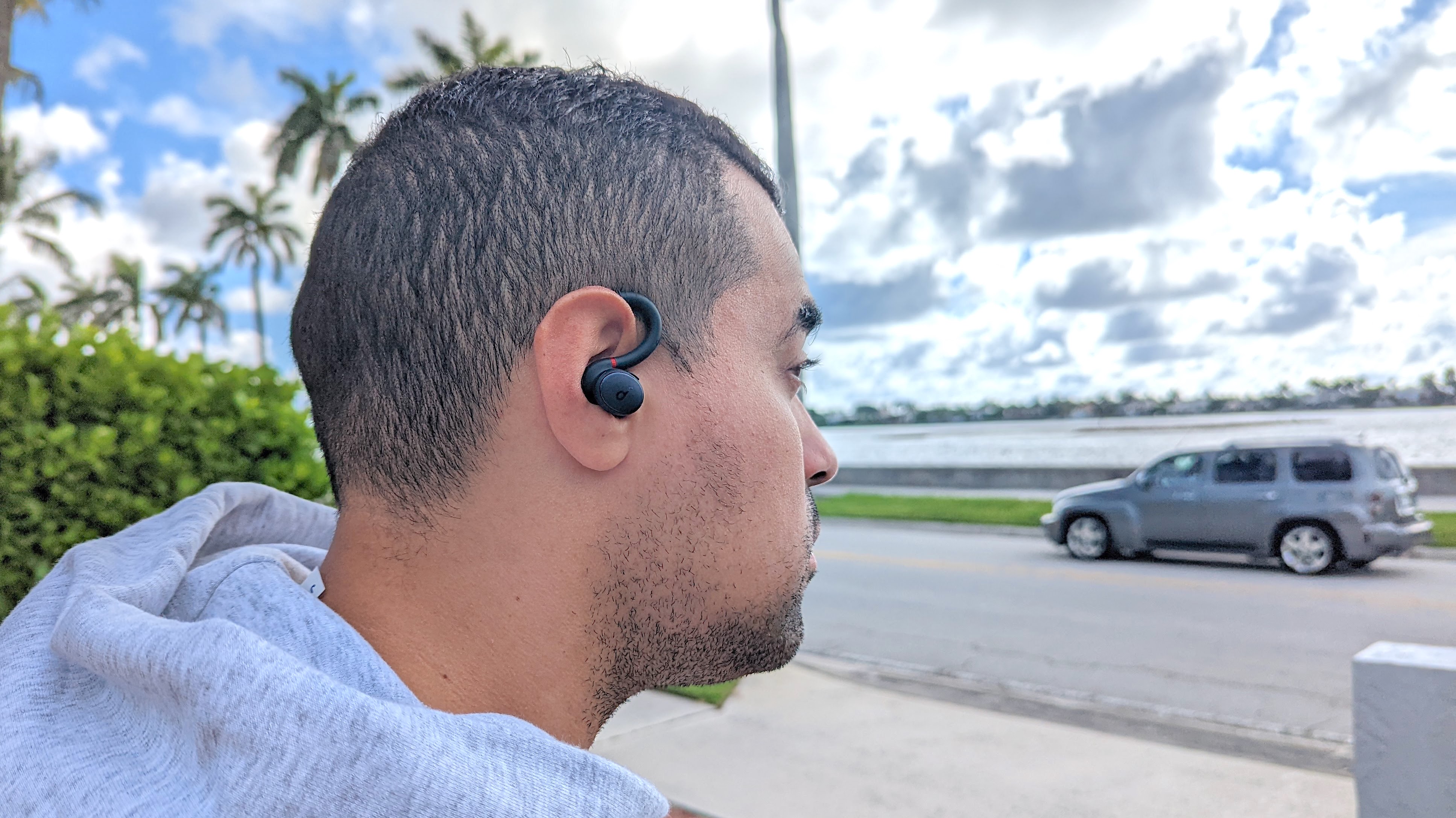 Active noise cancellation being tested on the Anker Soundcore Sport X10