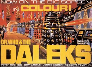 With the movies, Daleks turned from monochrome to glorious technicolour