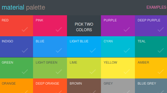 Create Material Design colour palettes with a couple of clicks