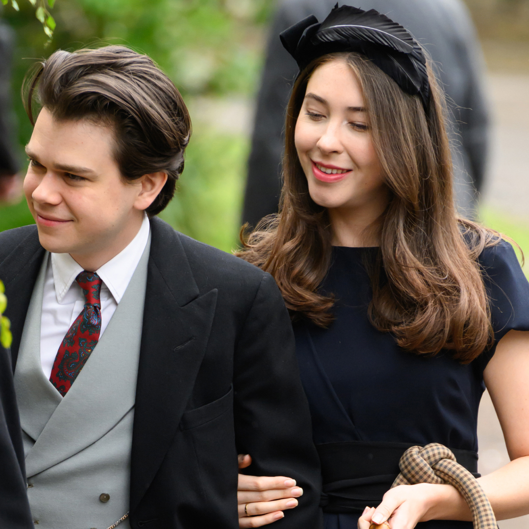 Sam Chatto and Eleanor Ekserdjian at Peter Phillips's wedding