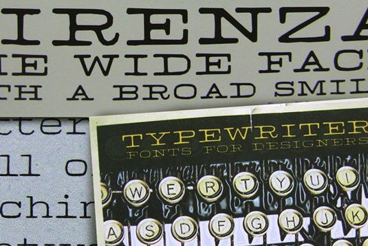 custom typewriter typeface