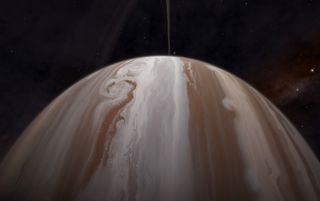Jupiter, modelling the new gas giant shader.
