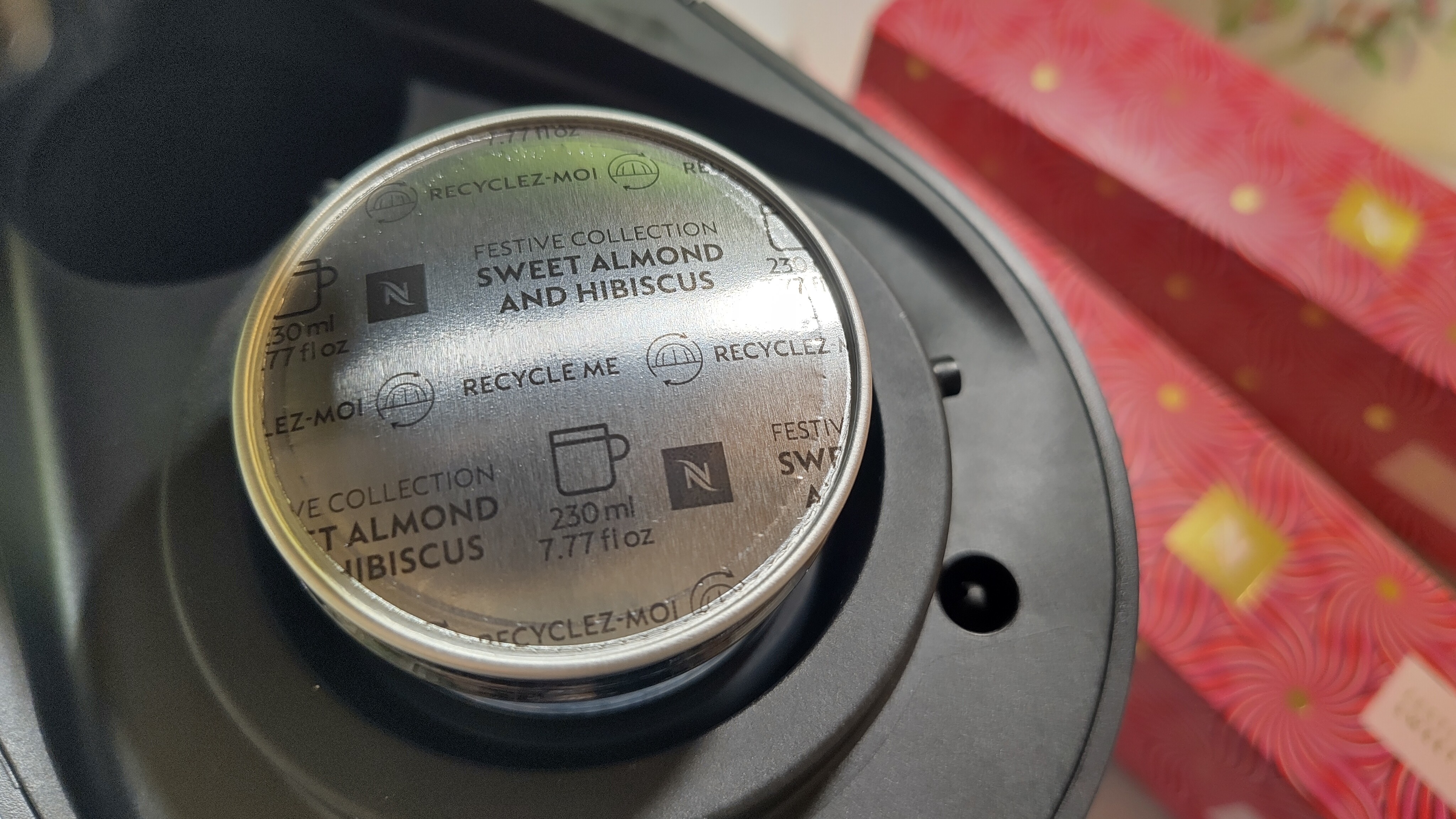 Nespresso Festive Collection Sweet Almond and Hibiscus capsules