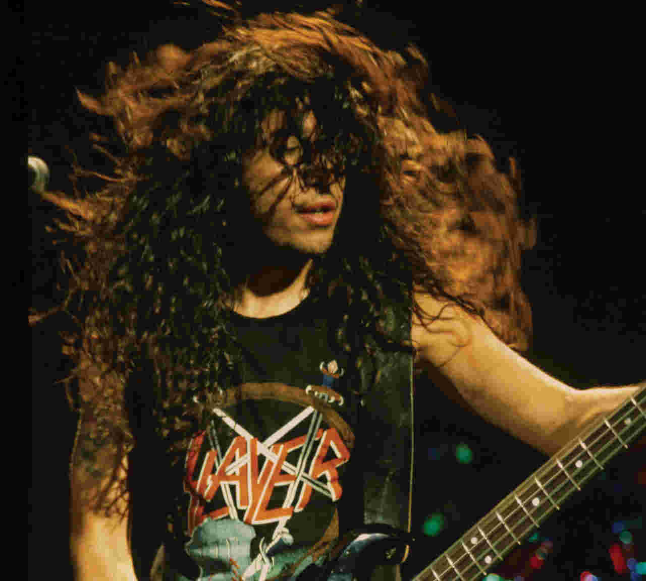 Slayer&amp;rsquo;s Tom Araya performing live onstage in 1987
