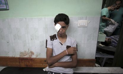 Wounded Palestinian