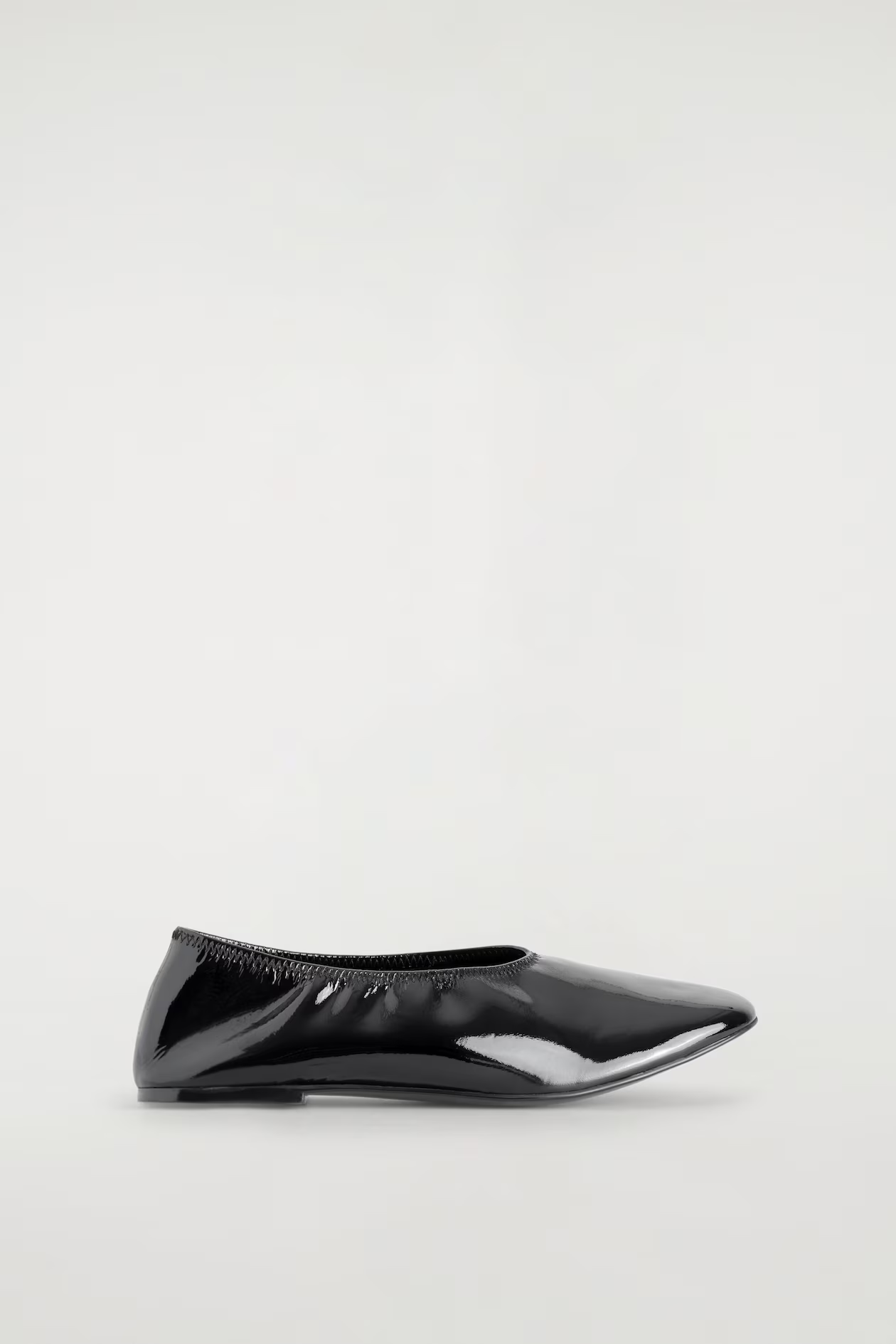 Cos, Minimal Patent Leather Ballet Flats