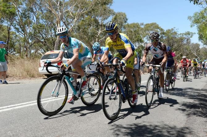 The riders raced in the sun yet again today