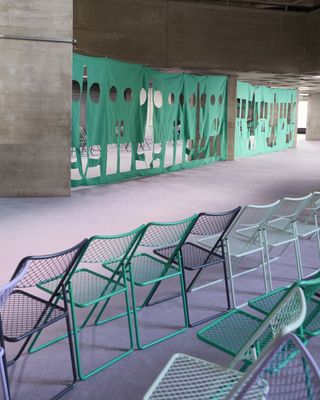 Burberry S/S 2025 runway show Gary Hume Set