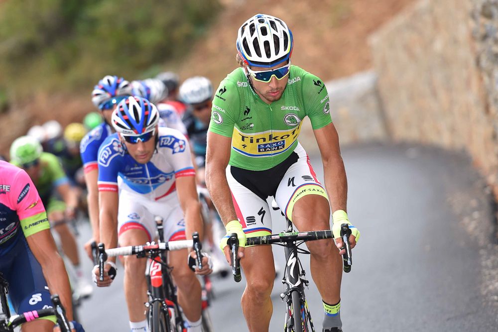 Peter Sagan made the breakaway during stage 14.