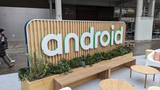 Android logo at mwc 2023