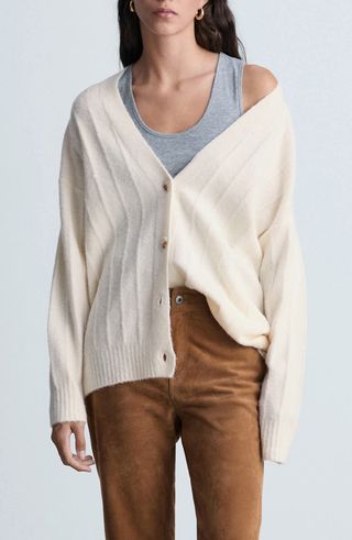 Longline Rib Cardigan