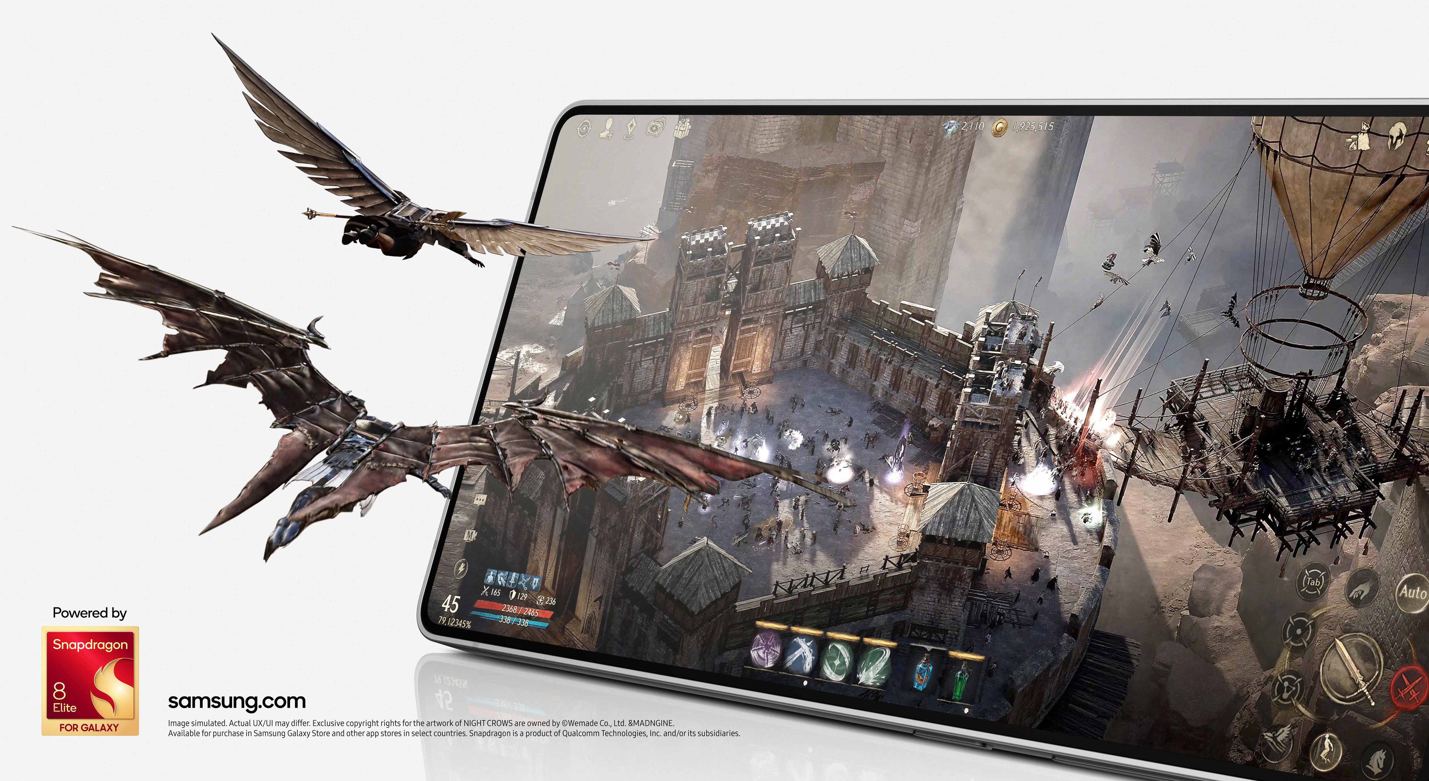 Advertising imagery for the Samsung Galaxy S25 Ultra.