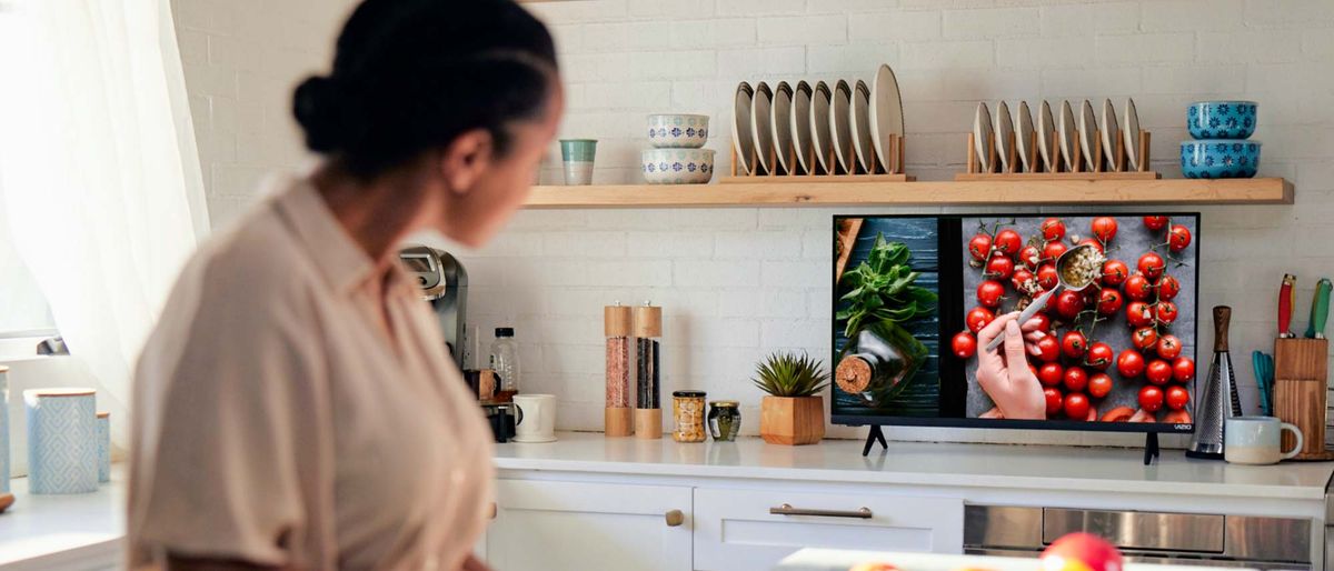 Vizio D-Series on a kitchen counter