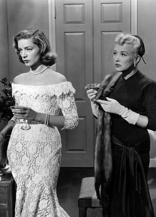 Lauren Bacall and Betty Grable