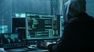 hacker in front of computer