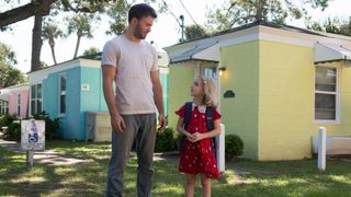 (L-R) Chris Evans as Frank Adler and Mckenna Grace as Mary Adler in "Gifted" now streaming on Prime Video