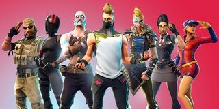 A bunch of Fortnite characters posing.