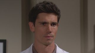 Finn (Tanner Novlan) looks upset in The Bold and the Beautiful