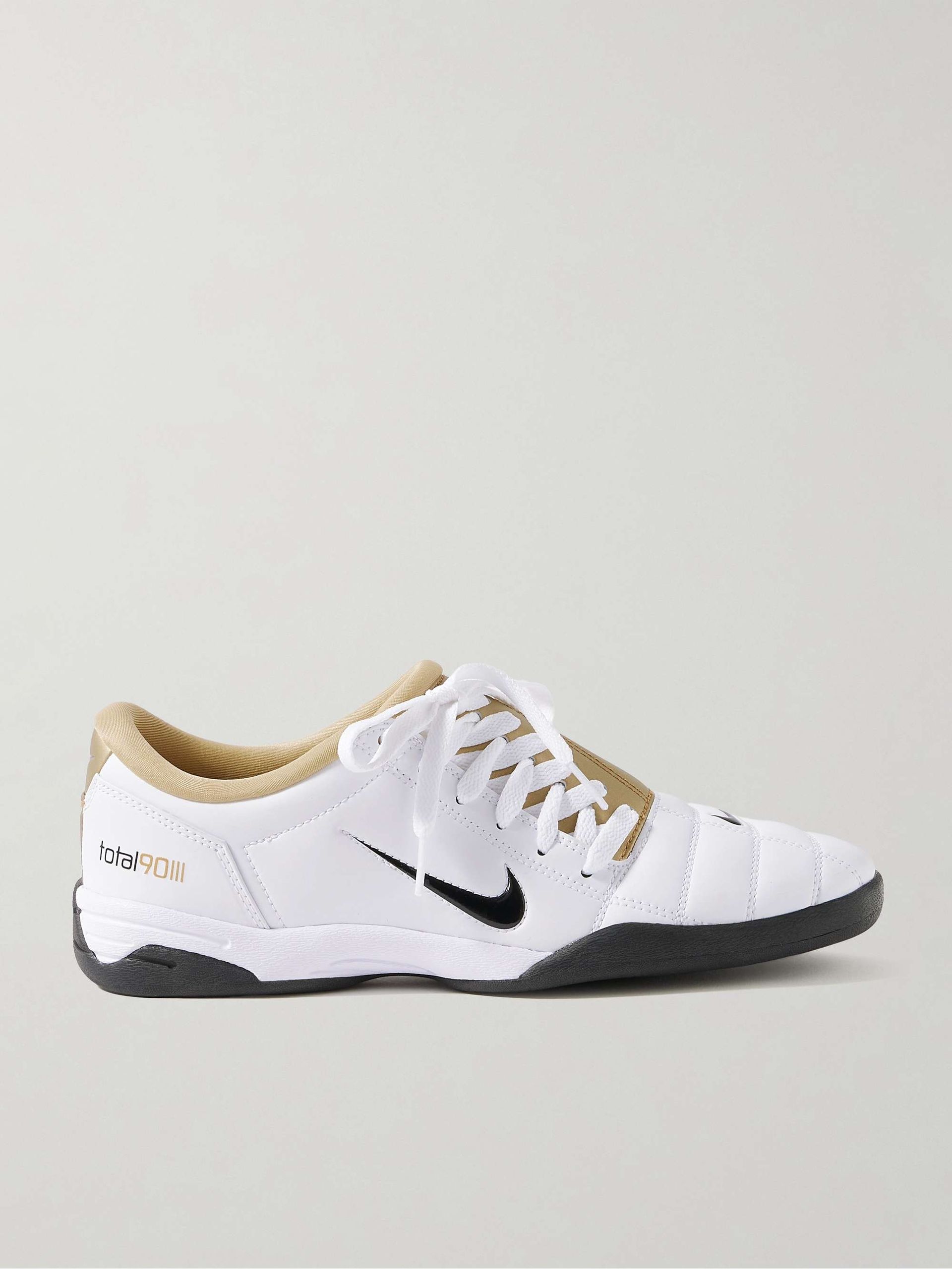 T90 Metallic Leather Sneakers