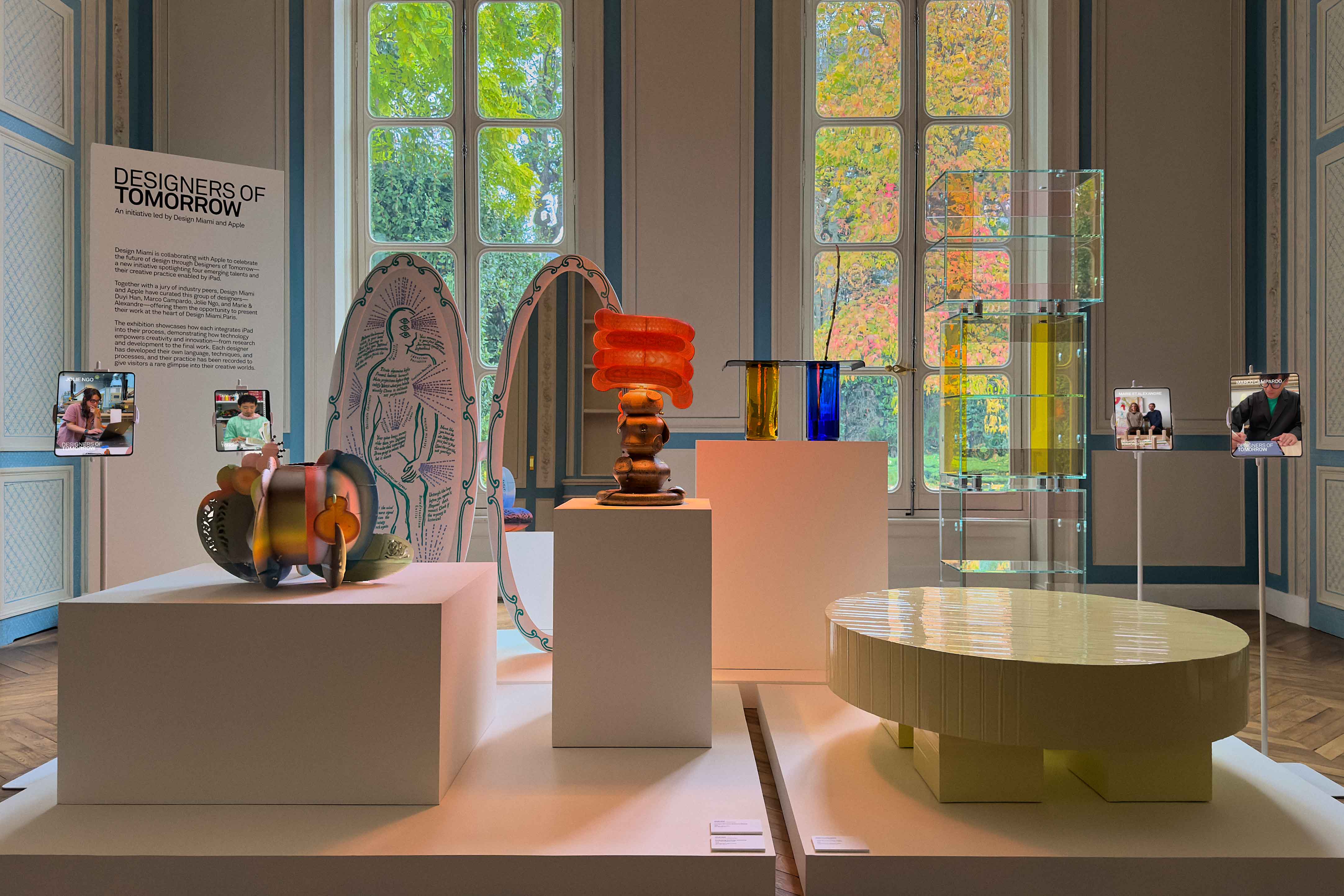 Installation view for Apple and Design Miami Designers of Tomorrow