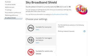 Sky rolls out its internet filters, but it's not mandatory just yet