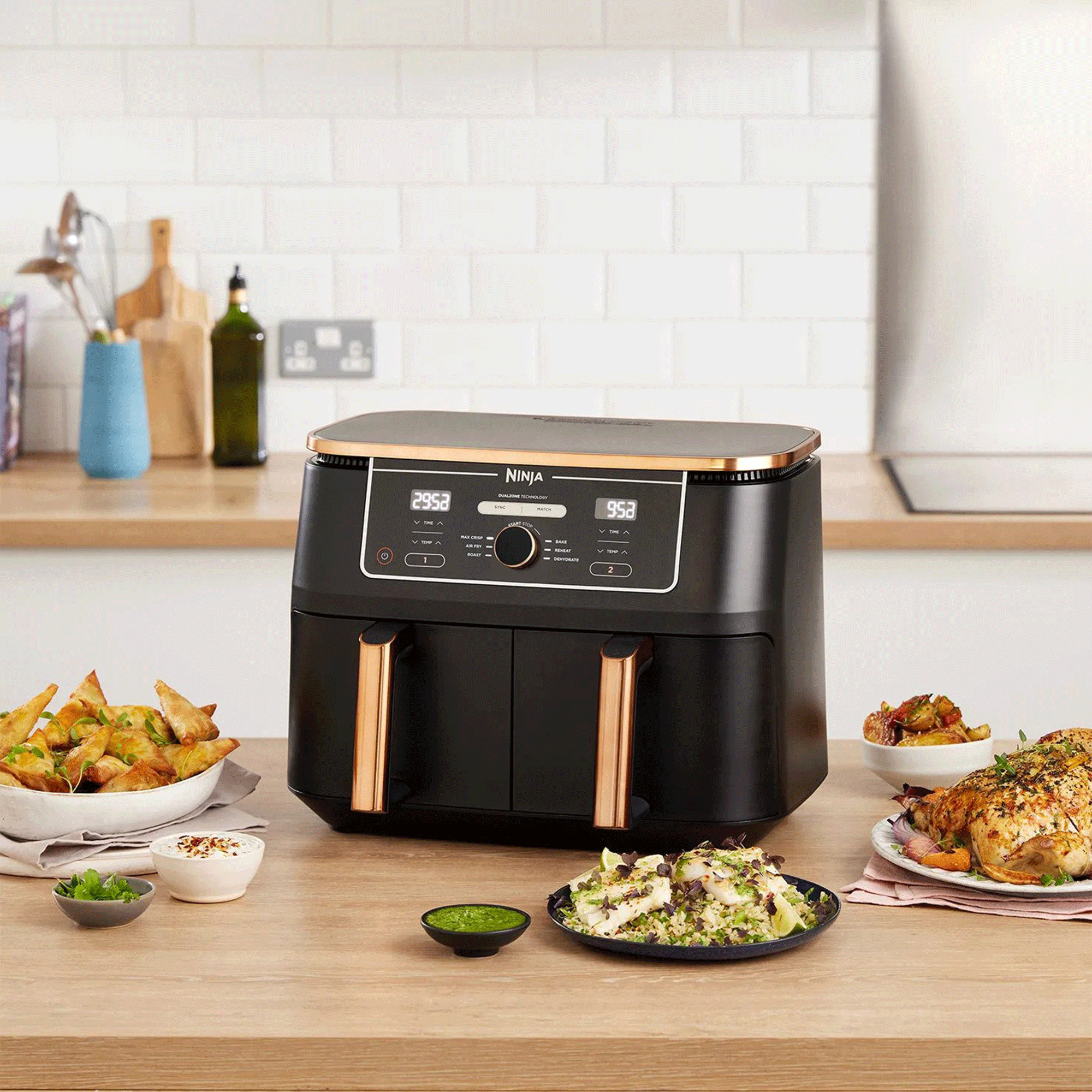 Ninja airfryer on worktop