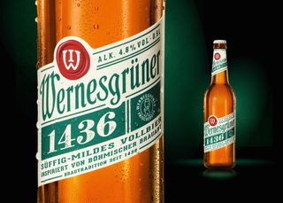 Wernesgrüner’s 1436 label design points to both the past and the present