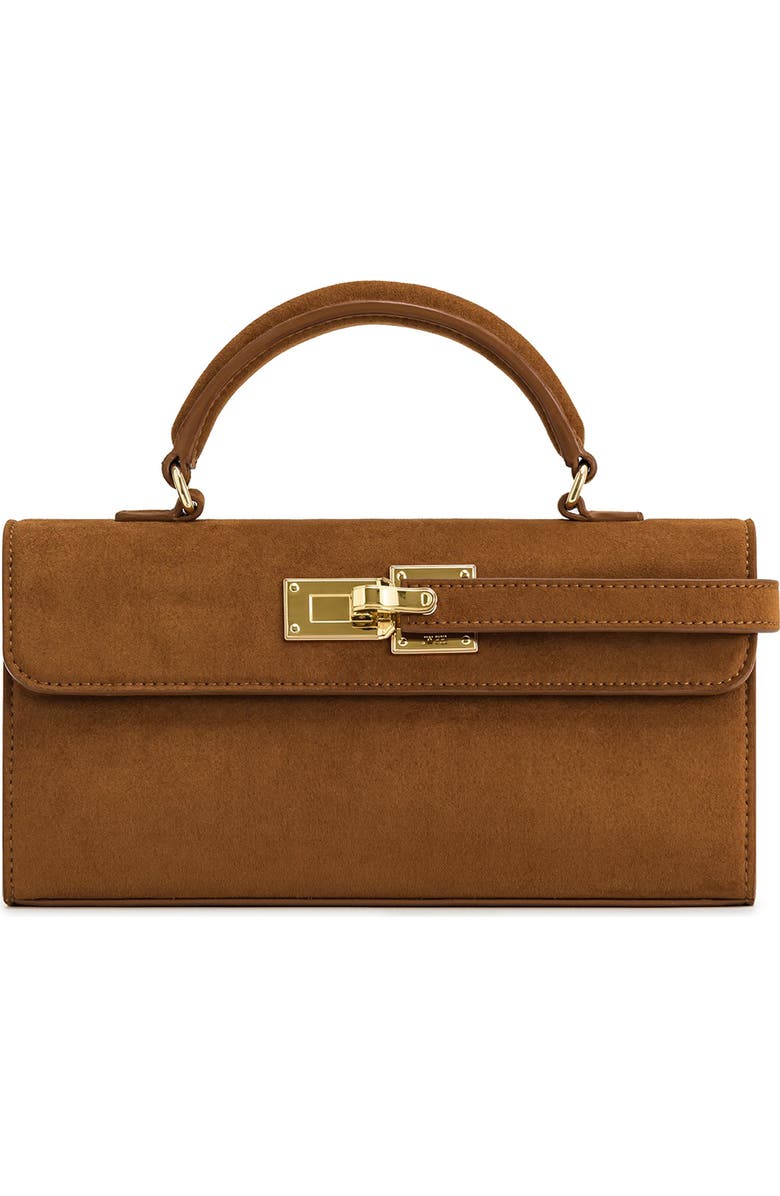 Keyla Faux Suede Top Handle Bag