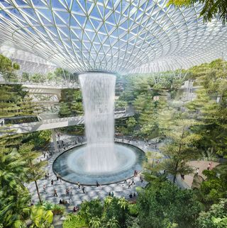 Forest Valley inside Jewel Changi Airport