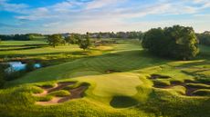 Looking back down a golf hole at Rockliffe Hall