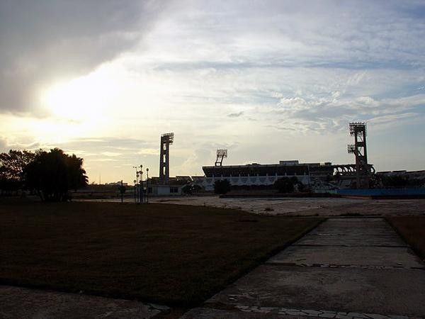 Sunset over the Pan American stadium, built for the 1991 Pan Am Games.