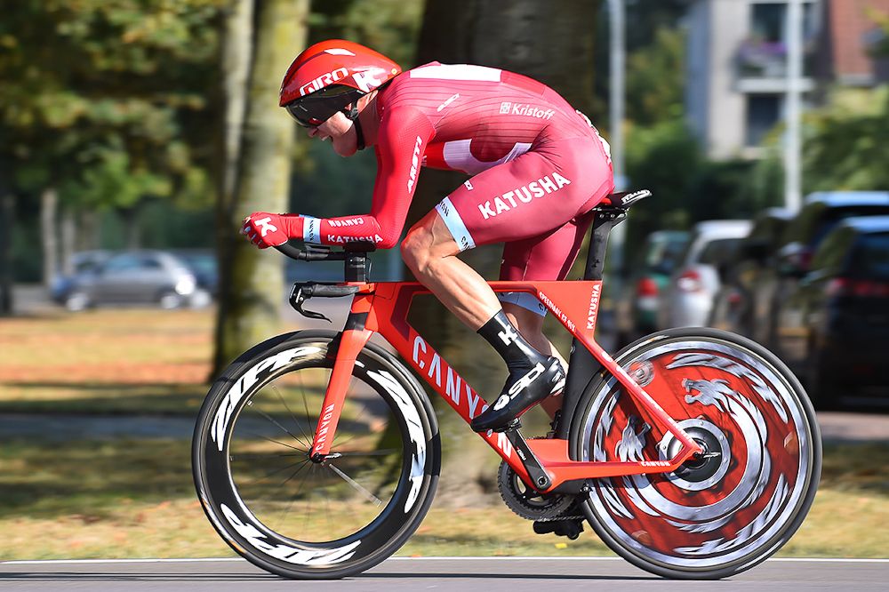 Alexander Kristoff en route during stage 2 at the Eneco Tour