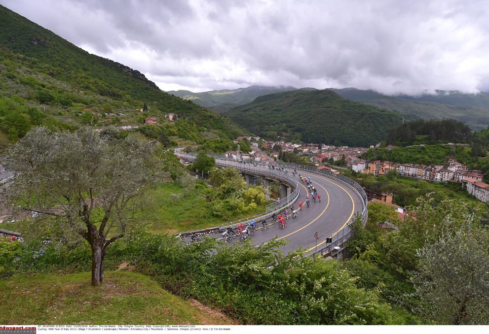 Clouds gather above the Apennines