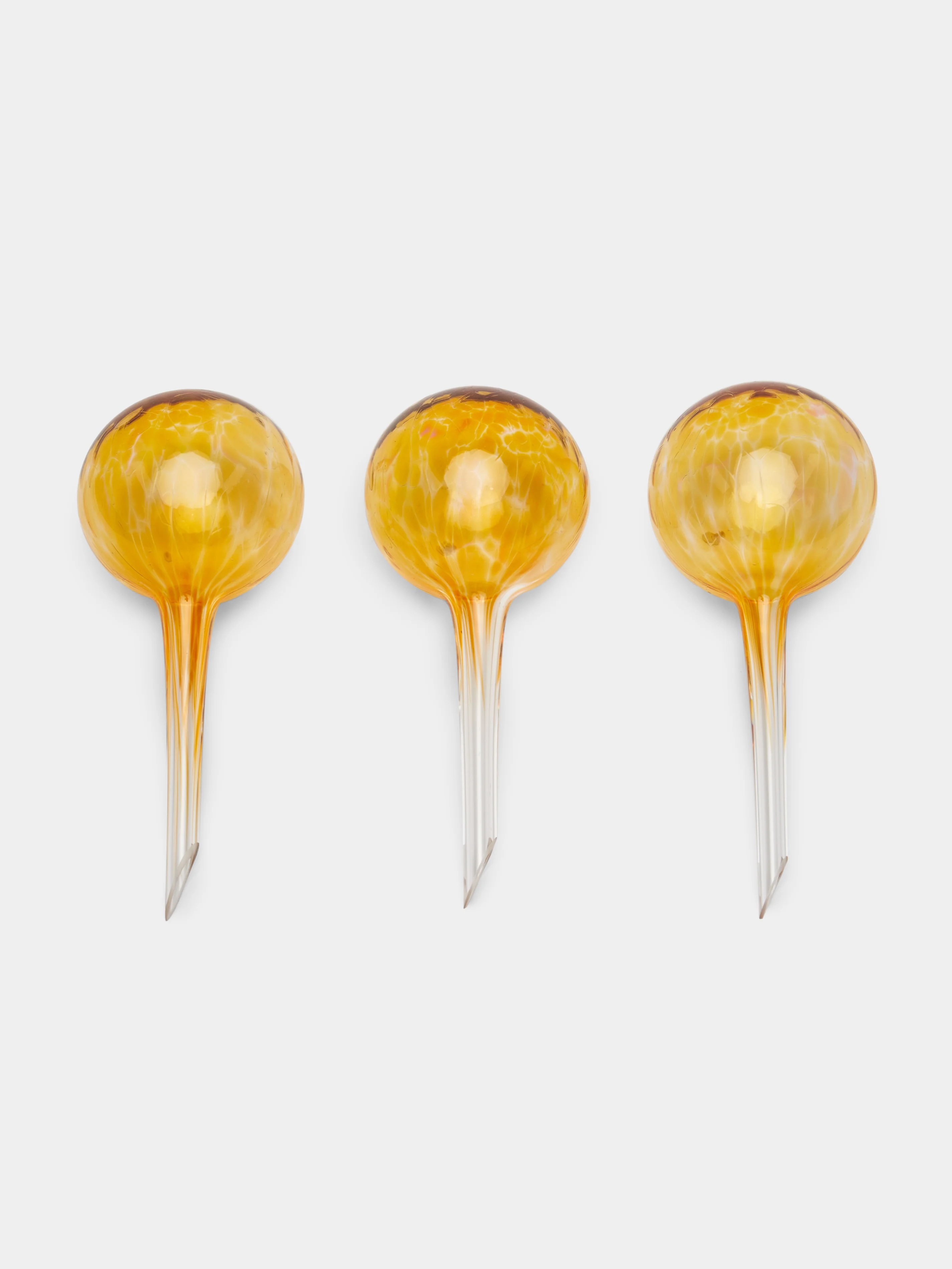 Abask yellow hand-blown water diffusers