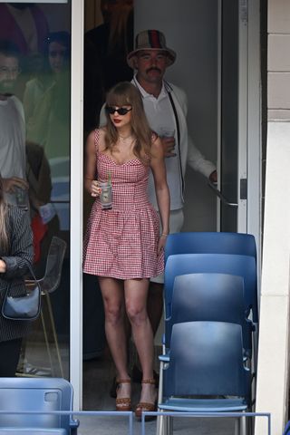 Taylor Swift wearing Reformation dress