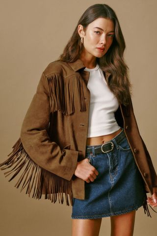 Reformation Veda Houston Suede Jacket