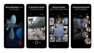 BeReal social media app screenshots