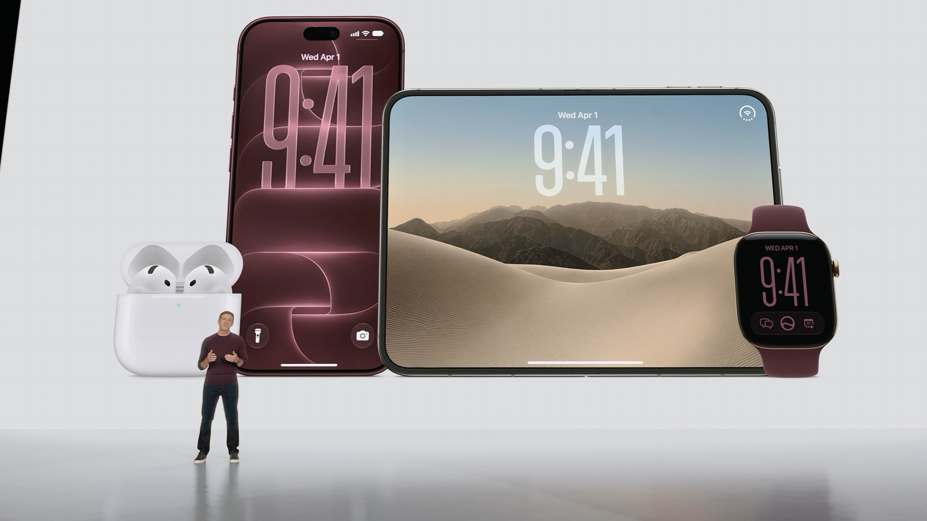Screenshot from Apple's September 2026 event