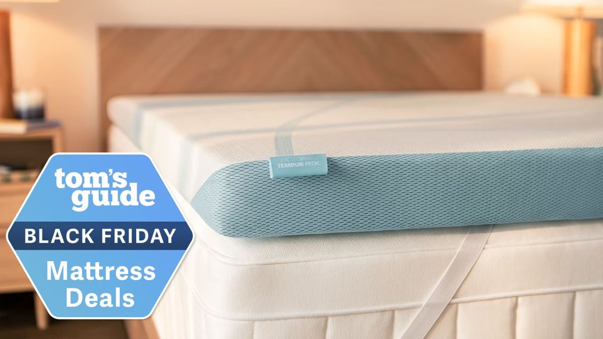 The Tempur-Pedic Tempur-Adapt + Cooling Topper with Black Friday sale label