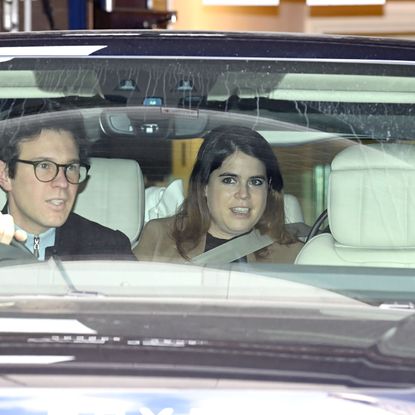 london february 12 jack brooksbank and princess eugenie of york depart the portland hospital for women on february 12, 2021 in london, united kingdom princess eugenie was safely delivered of a son today, 9th february 2021, at 0855hrs at the portland hospital this is princess eugenie and jack brooksbanks first child, the duke of york and sarah, duchess of yorks first grandchild, and the ninth great grandchild for the queen and the duke of edinburgh photo by karwai tangwireimage