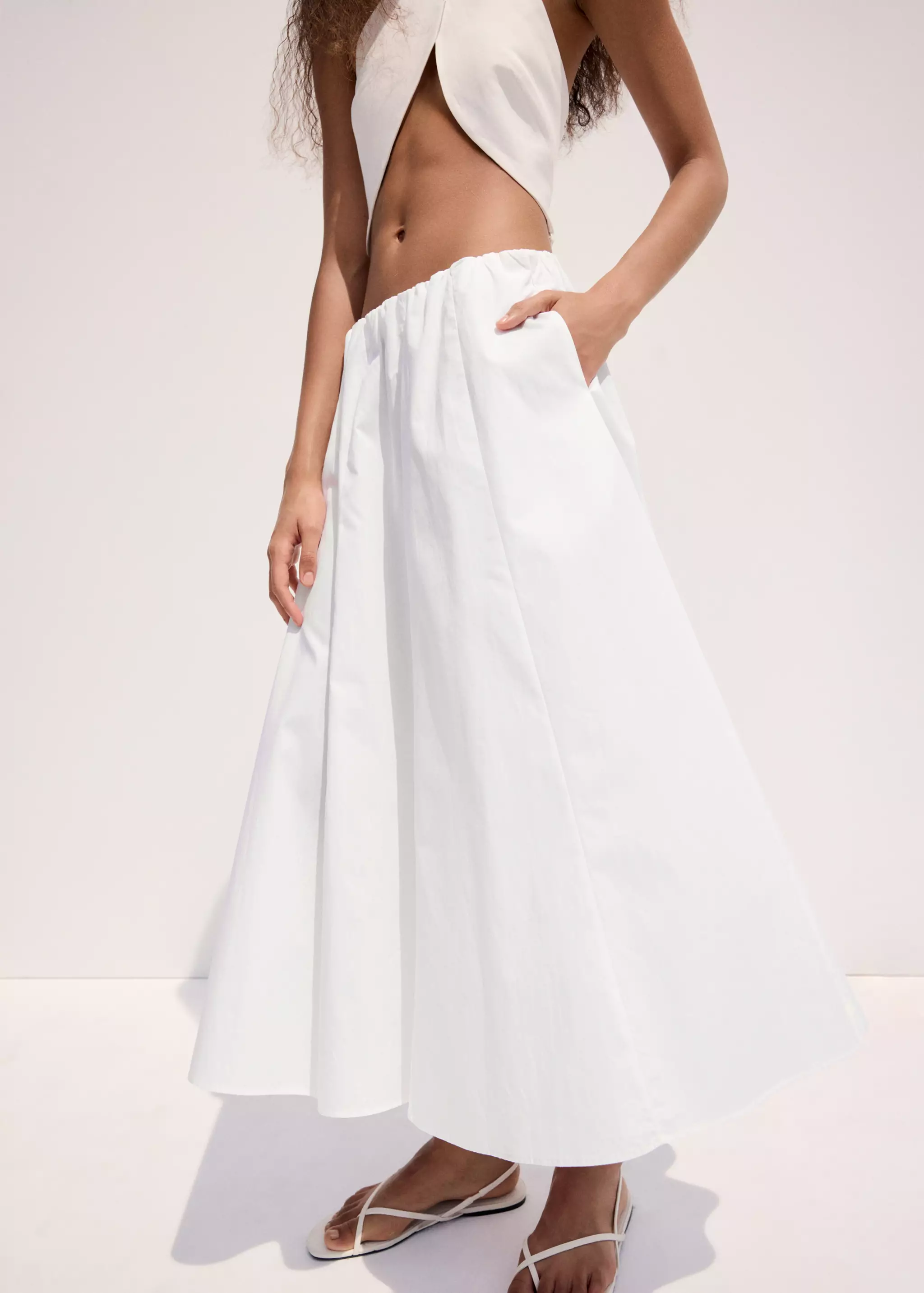 Flared Cotton Skirt - Women | Mango Usa