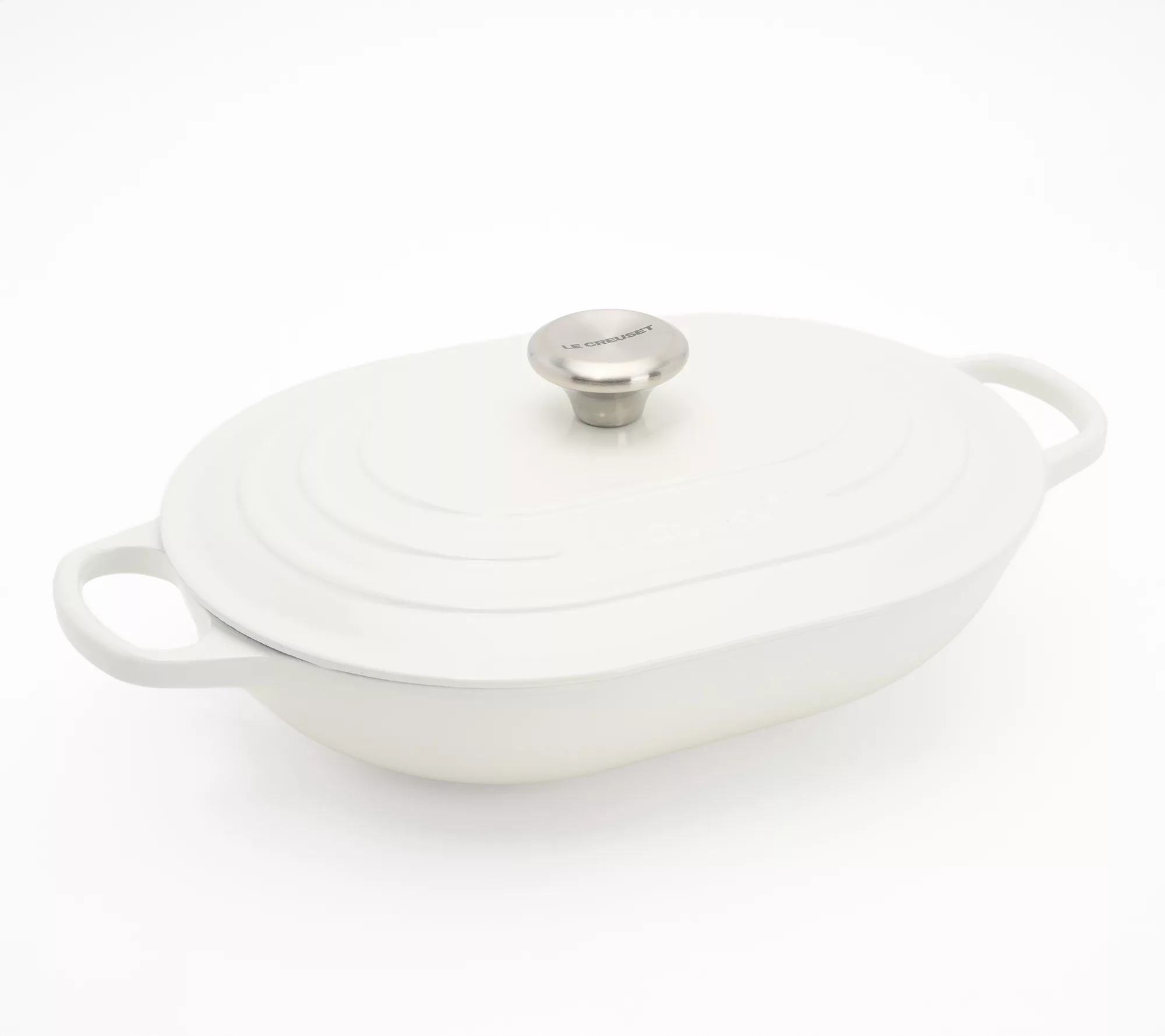 Le Creuset 3.75-Qt Signature Cast-Iron Oval Casserole W/lid