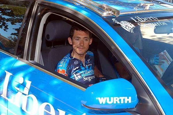 Roberto Heras (Liberty Seguros) arrives