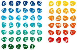 rio 2016 pictograms