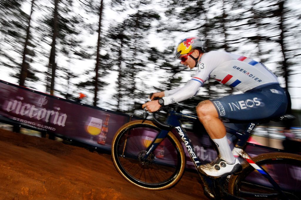 ZOLDER BELGIUM DECEMBER 27 Thomas Pidcock of The United Kingdom and Team INEOS Grenadiers competes during 17th Superprestige HeusdenZolder 2021 Mens Elite SuperprestigeCX SPHeusdenZolder on December 27 2021 in Zolder Belgium Photo by Luc ClaessenGetty Images